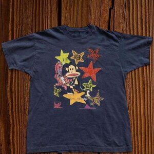 NAVY BLUE PAUL FRANK GRAPHIC T-SHIRT